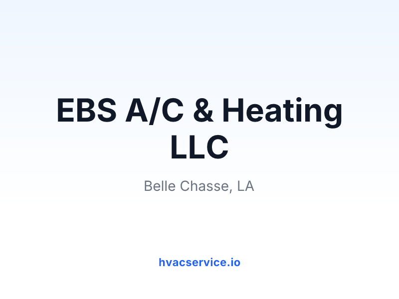 EBS A/C & Heating LLC