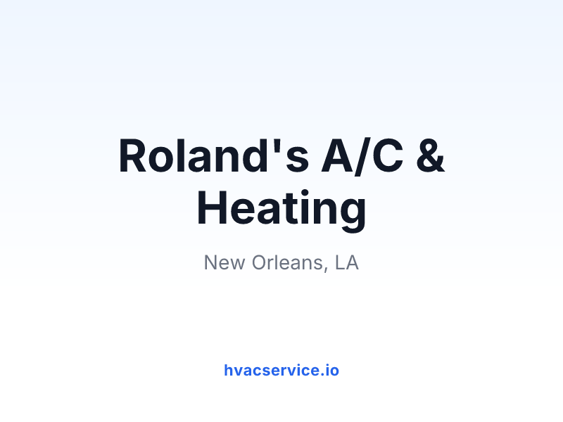 Roland's A/C & Heating