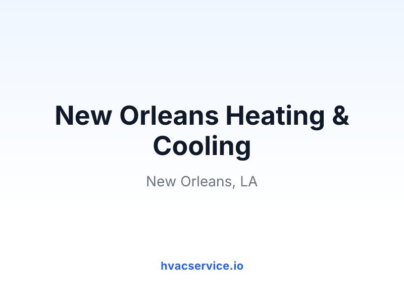 New Orleans Heating & Cooling