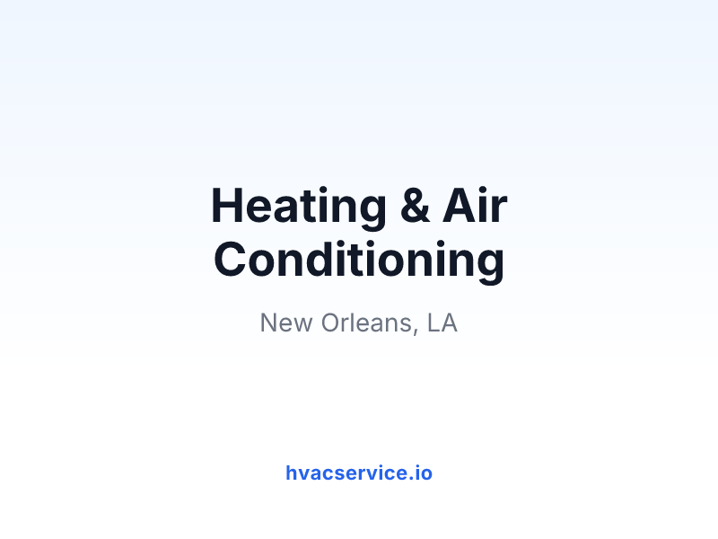Heating & Air Conditioning