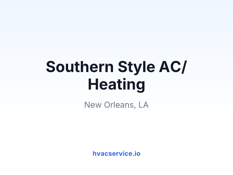 Southern Style AC/Heating