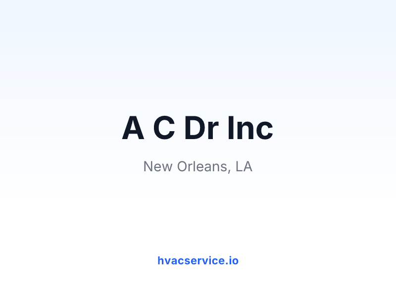 A C Dr Inc