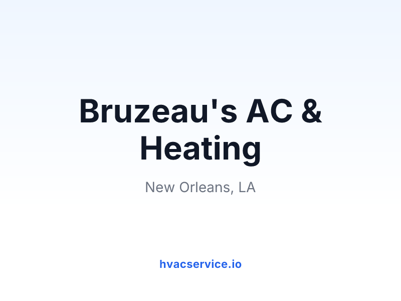 Bruzeau's AC & Heating