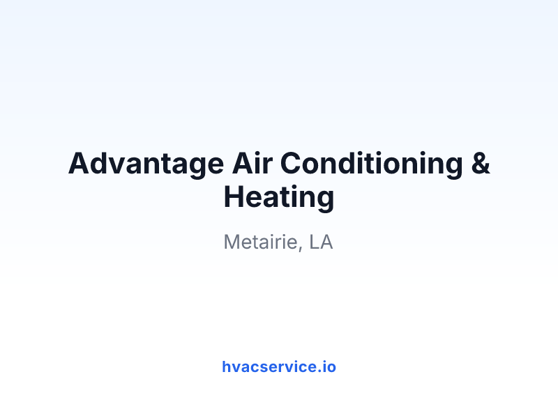 Advantage Air Conditioning & Heating