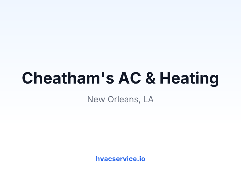 Cheatham's AC & Heating