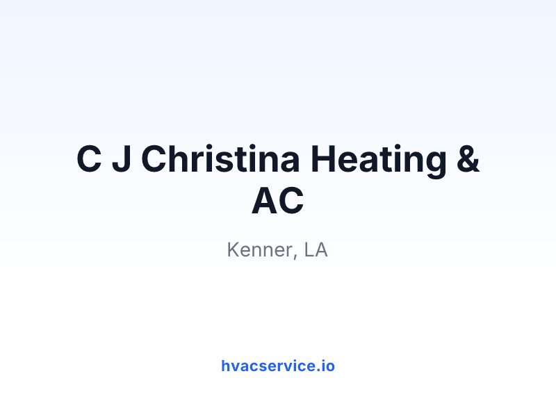 C J Christina Heating & AC