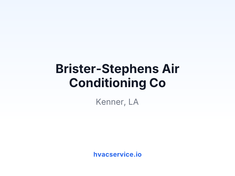 Brister-Stephens Air Conditioning Co