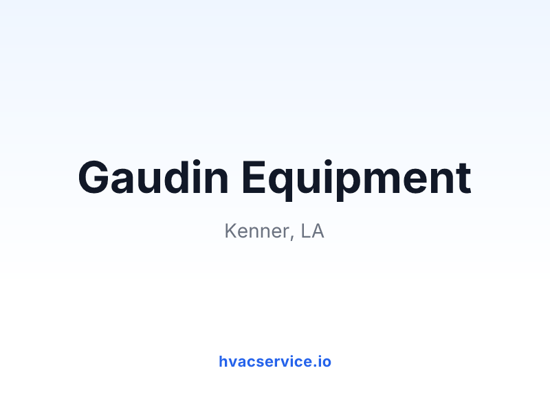 Gaudin Equipment