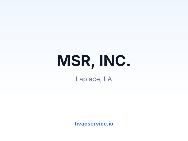 MSR, INC.