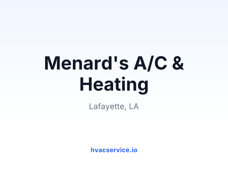 Menard's A/C & Heating