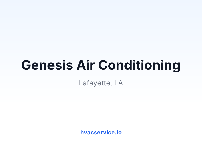 Genesis Air Conditioning