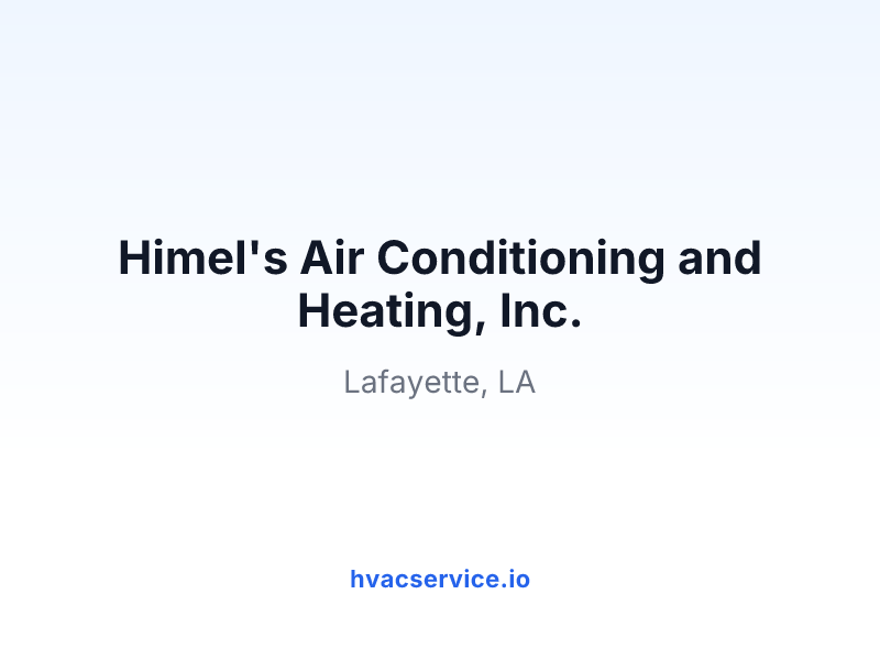 Himel's Air Conditioning and Heating, Inc.