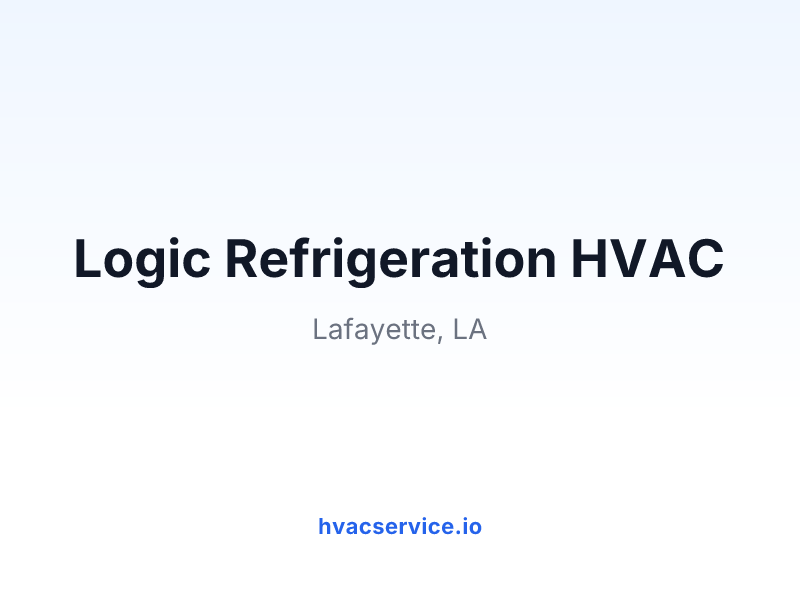Logic Refrigeration HVAC
