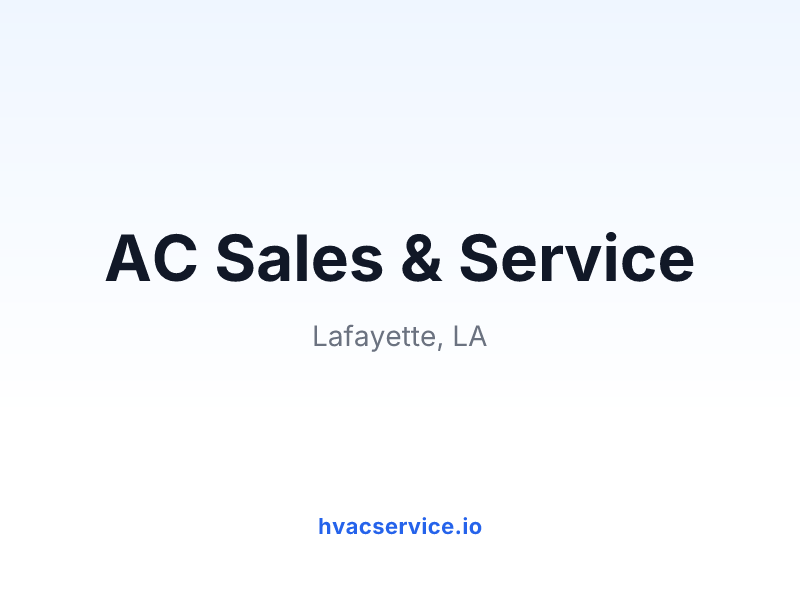 AC Sales & Service