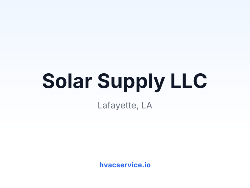 Solar Supply LLC