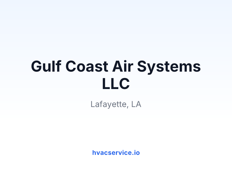 Gulf Coast Air Systems LLC