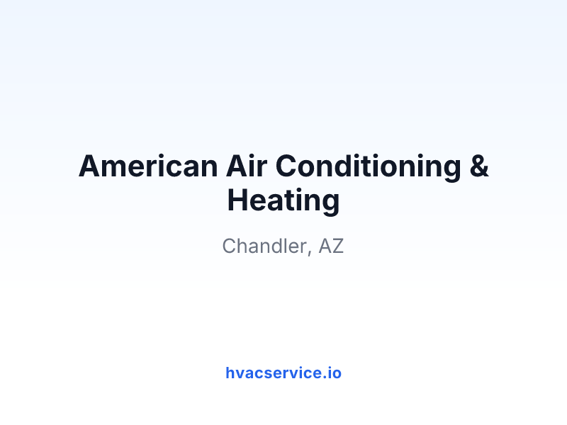 American Air Conditioning & Heating