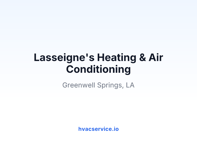 Lasseigne's Heating & Air Conditioning