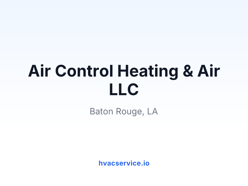 Air Control Heating & Air LLC