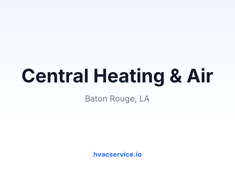 Central Heating & Air