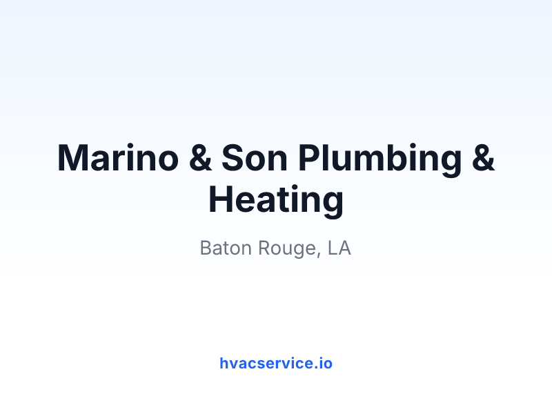 Marino & Son Plumbing & Heating