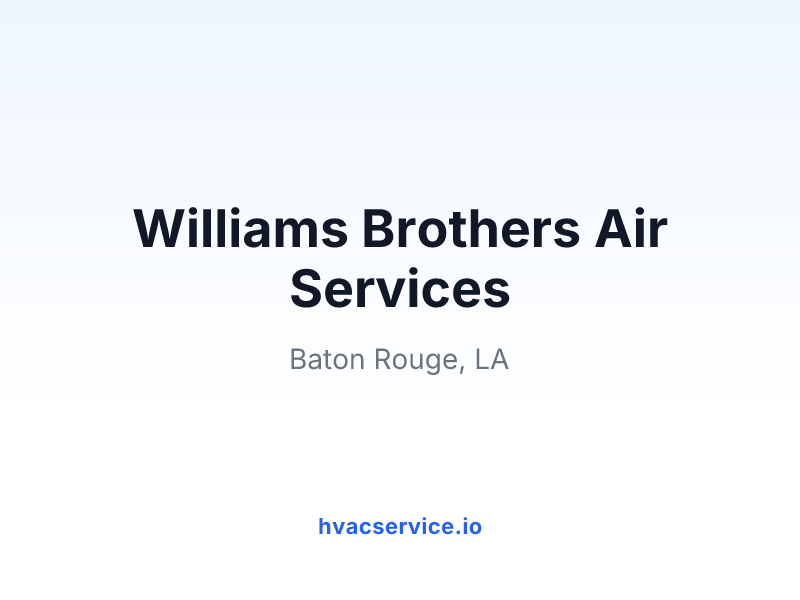 Williams Brothers Air Services