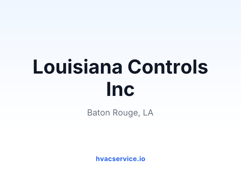Louisiana Controls Inc