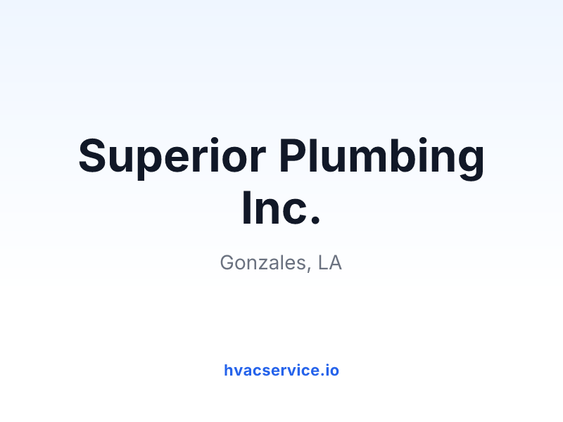 Superior Plumbing Inc.