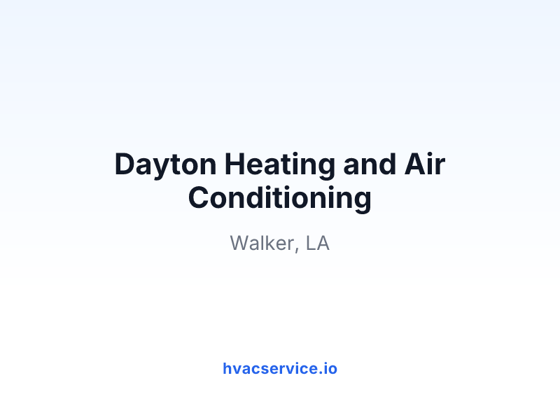 Dayton Heating and Air Conditioning