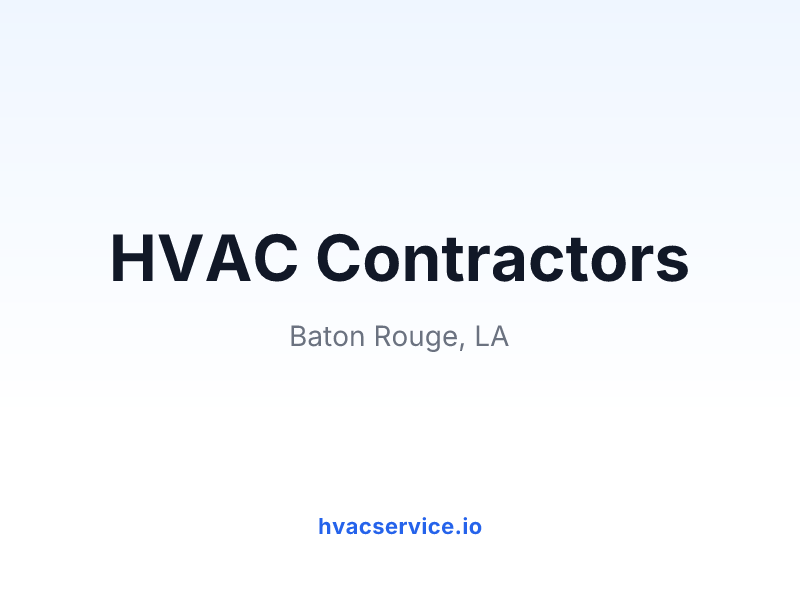 HVAC Contractors
