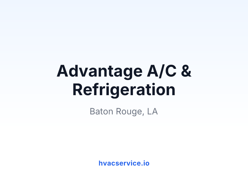 Advantage A/C & Refrigeration