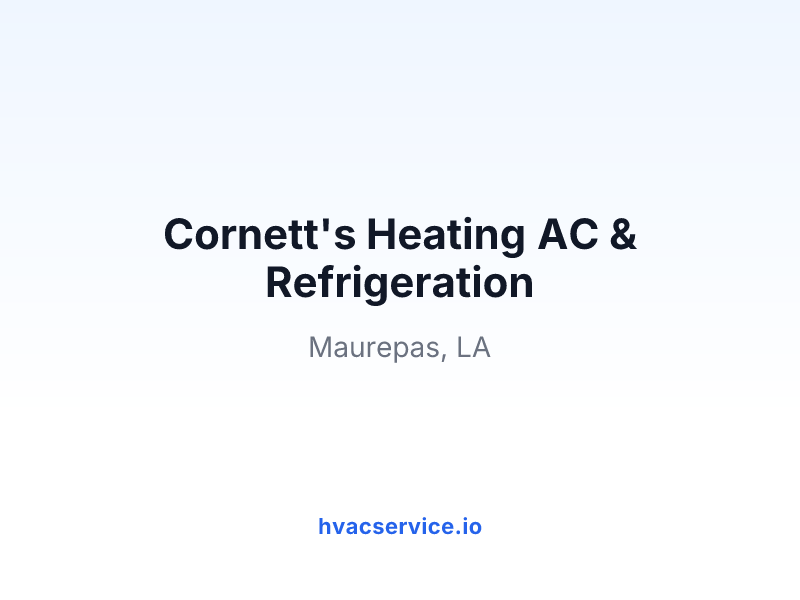 Cornett's Heating AC & Refrigeration
