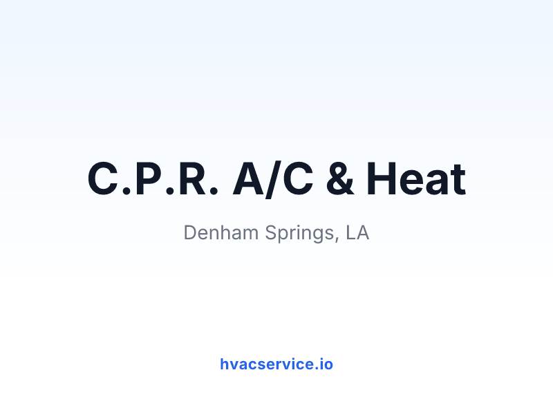 C.P.R. A/C & Heat