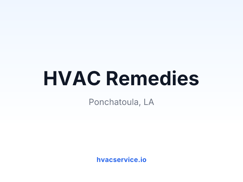 HVAC Remedies