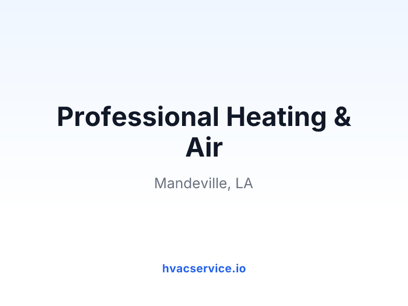 Professional Heating & Air