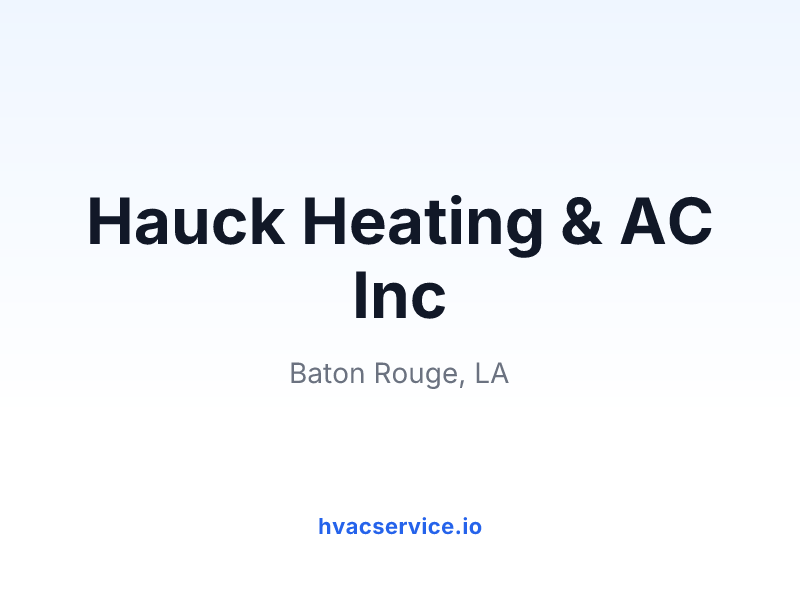 Hauck Heating & AC Inc