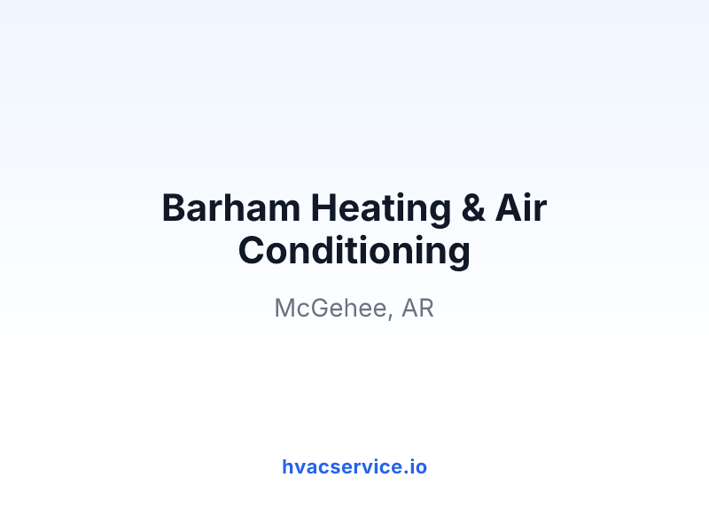 Barham Heating & Air Conditioning