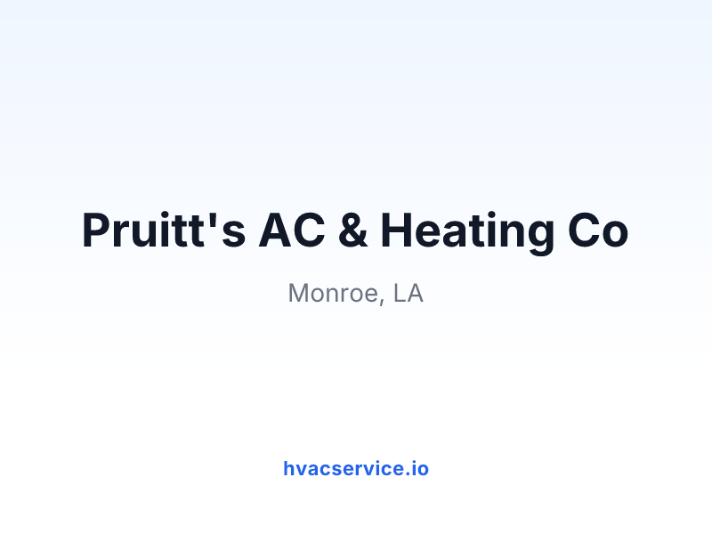 Pruitt's AC & Heating Co