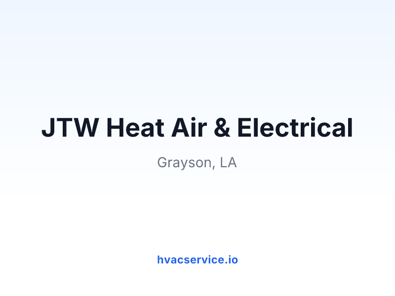 JTW Heat Air & Electrical