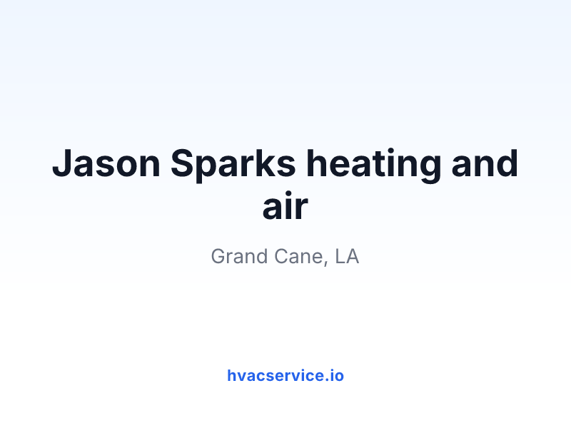 Jason Sparks heating and air