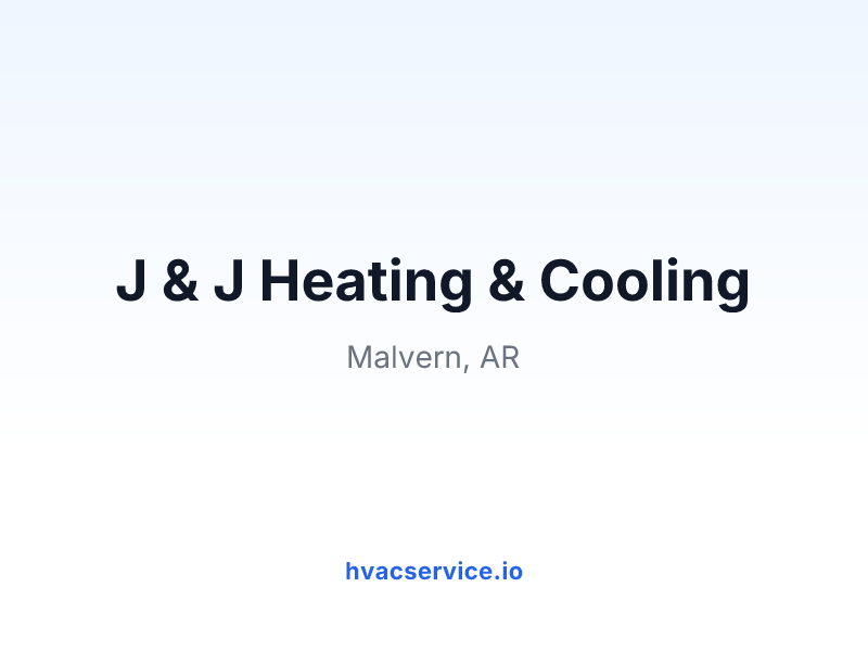J & J Heating & Cooling