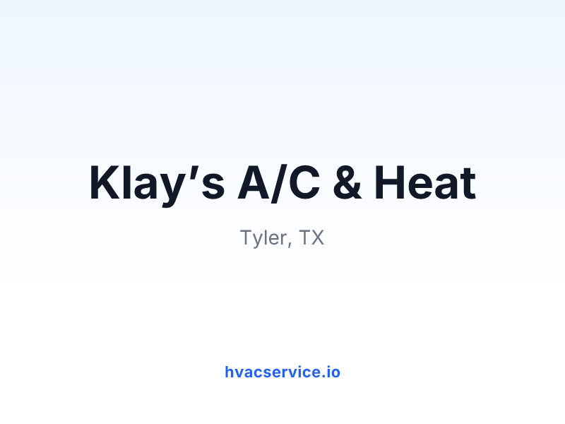 Klay’s A/C & Heat