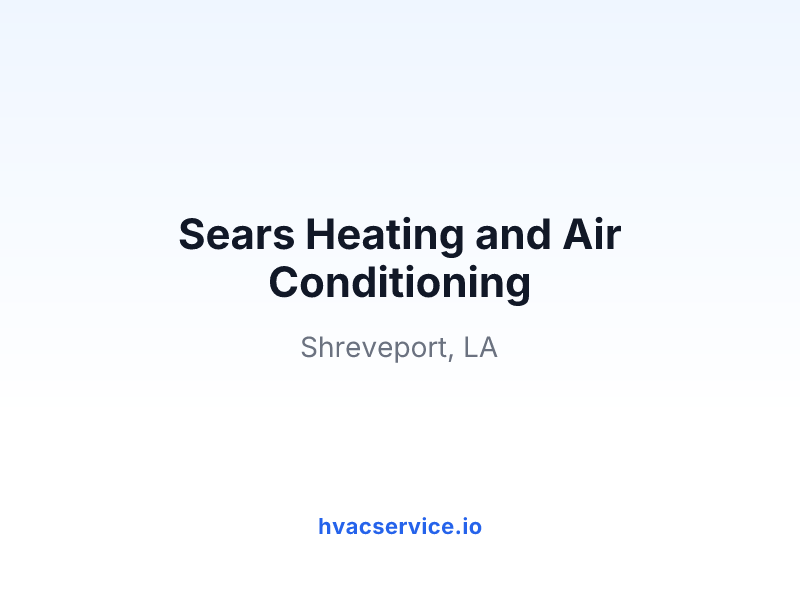 Sears Heating and Air Conditioning