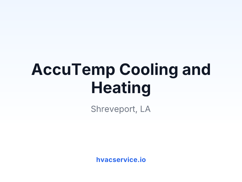 AccuTemp Cooling and Heating