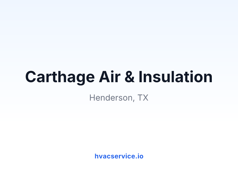 Carthage Air & Insulation