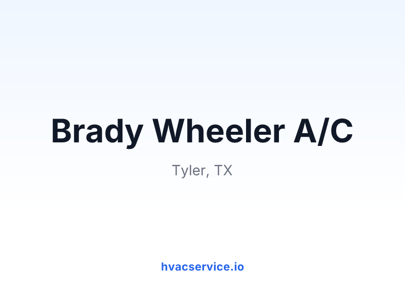 Brady Wheeler A/C