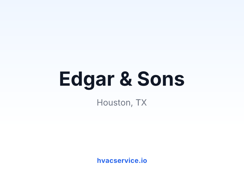 Edgar & Sons