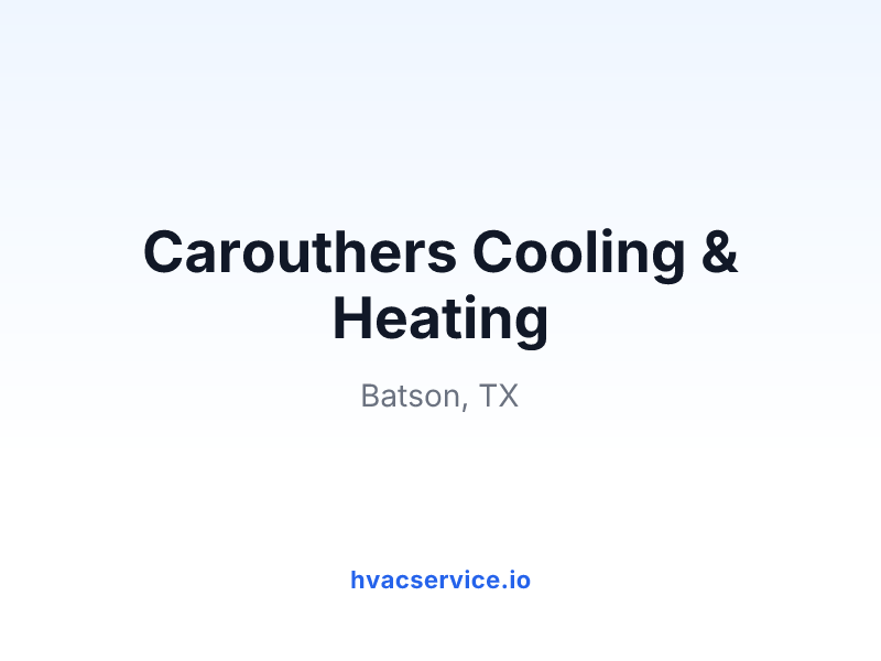 Carouthers Cooling & Heating