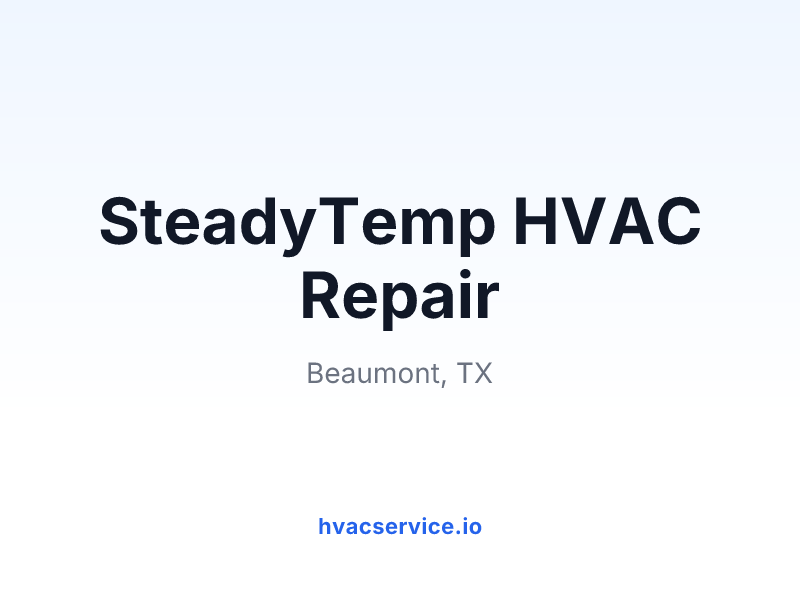 SteadyTemp HVAC Repair