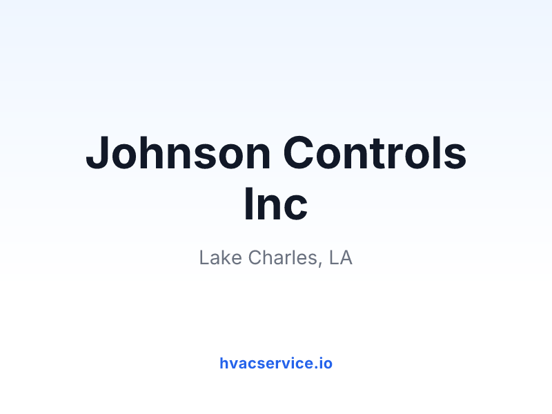 Johnson Controls Inc